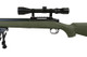 Snow Wolf VSR10 Airsoft Sniper Rifle with Scope & Bipod in Olive Green