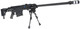 Close-up of the adjustable stock and cheek rest on the Snow Wolf SW-016 Metal M107A1 Airsoft Sniper Rifle AEG in Black