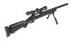 Snow Wolf VSR10 Sniper Rifle with Scope & Bipod in Black (SW-10B++)