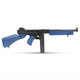 Snow Wolf M1A1 Thompson AEG Rifle in Blue (SW-05), right-side profile showing sling loops