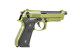G&G GPM92 Gas Blowback Airsoft Pistol with Hard Case in Hunter Green