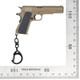 Nuprol 1911 Series Pistol Keyring in Desert Tan