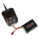 NUPROL Balance Charger Pro for LiPo/LiFe/Li-ion/NiMH Airsoft Batteries connected to a black battery pack