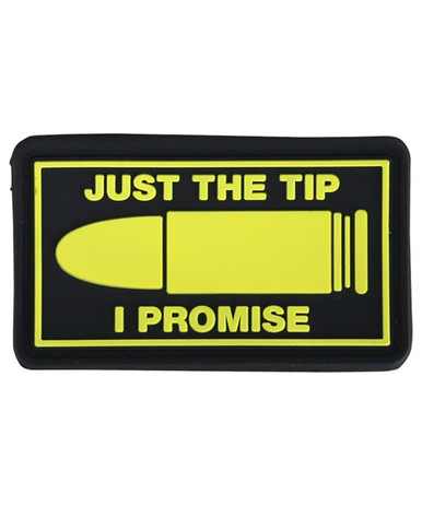 Kombat UK - Just The Tip I Promise PVC Tactical Patch with Velcro Back ...