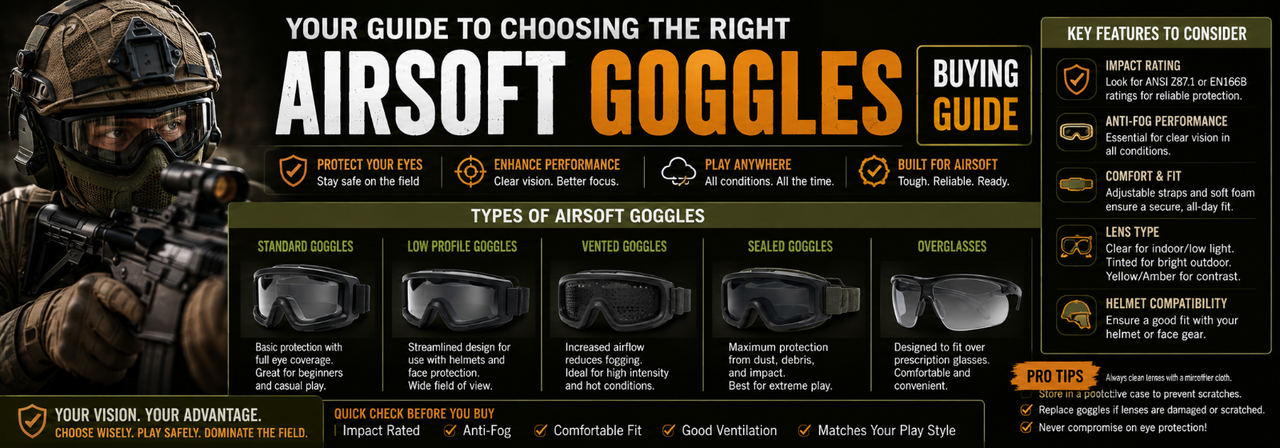 Airsoft Goggles Buying Guide 