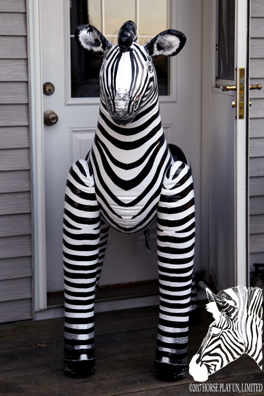 56" ZEBRA INFLATABLE ANIMAL Horse Play