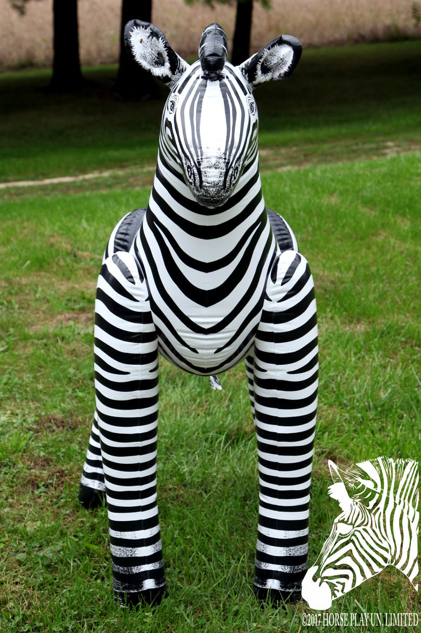 56" ZEBRA INFLATABLE ANIMAL Horse Play