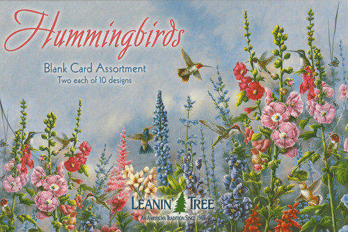 Hummingbird Blank Card Assortment by Leanin' Tree - Front