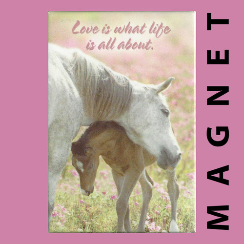 Love Is What Life Is All About Magnet by Leanin' Tree - Square