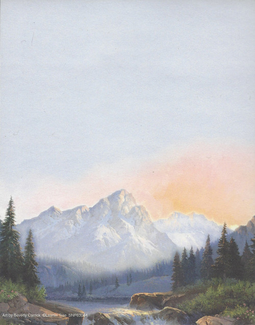 Mountain And Stream Note Pad by Leanin' Tree