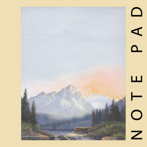 Mountain And Stream Note Pad by Leanin' Tree - Square