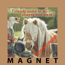 Friends Come In All Shapes And Sizes Magnet by Leanin' Tree