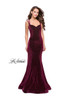 La Femme 25681 Velvet Dress