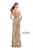La Femme 25734 Crushed Velvet Dress