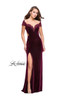 La Femme 25823 Velvet Dress