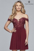 Faviana 10155 Short Off-The-Shoulder Homecoming Dress