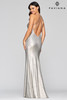 Faviana S10455 Metallic Fit and Flare Dress