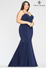 Faviana 9489 Satin Mermaid Plus Size Dress