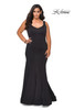 La Femme Curve 28975 Fitted Plus Size Dress
