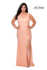 La Femme Curve 29001 Lace Plus Size Dress