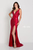 EW34003 Red Jersey Dress