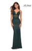 La Femme 30757 Lace Jersey Dress