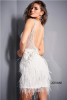 Jovani 04042 Short Feather Dress