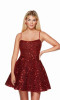 Alyce 3116 Short Babydoll Sequin Homecoming Dress