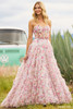 Sherri Hill 55623 Strapless Floral Print Ballgown