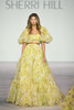 Sherri Hill 56378 Yellow Floral Print Ballgown