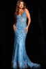 JVN by Jovani JVN37595 Glitter Lace Mermaid Dress