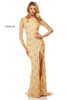 On Sale Sherri Hill 52804 Gold Sequin Dress