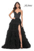 La Femme 32071 Ruffle Tulle Dress