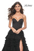 La Femme 32071 Ruffle Tulle Dress