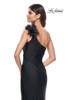 La Femme 32076 One Shoulder Jersey Dress