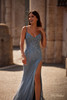 La Femme 32292 Hot Stone Fishnet Dress