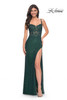 La Femme 32409 Hot Stone Fishnet Dress