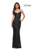 La Femme 32415 Sequin Dress