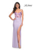 La Femme 32419 Floral Corset Dress