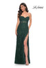 La Femme 32437 Strapless Lace Dress