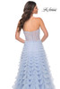 La Femme 32447 Strapless Ruffle Ballgown Dress