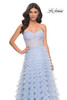 La Femme 32447 Strapless Ruffle Ballgown Dress