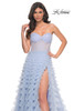 La Femme 32447 Strapless Ruffle Ballgown Dress