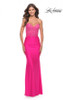 La Femme 30696 Strapless Jersey Dress