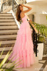 Amarra 88863 Ruffle Ballgown Dress