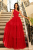 Amarra 88863 Ruffle Ballgown Dress