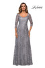 La Femme 28053 A-Line Lace Mother of the Bride Dress