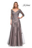 La Femme 29205 A-Line Long Sleeve Mother of the Bride Dress