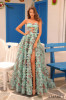 Amarra 88289 Strapless Floral Ballgown