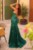 Amarra 88232 Strapless Sequin Glitter Dress